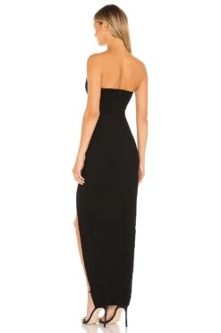 Ryleigh Strapless Maxi Dress Black 13 Ryleigh Strapless Maxi Dress Black -Fashion Clothing Store SPDW WD1687 V3