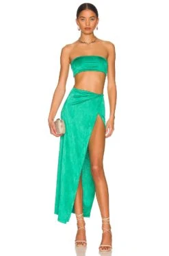 Karolyna Maxi Skirt Set Teal 12 Karolyna Maxi Skirt Set Teal -Fashion Clothing Store SPDW WD1864 V1 1