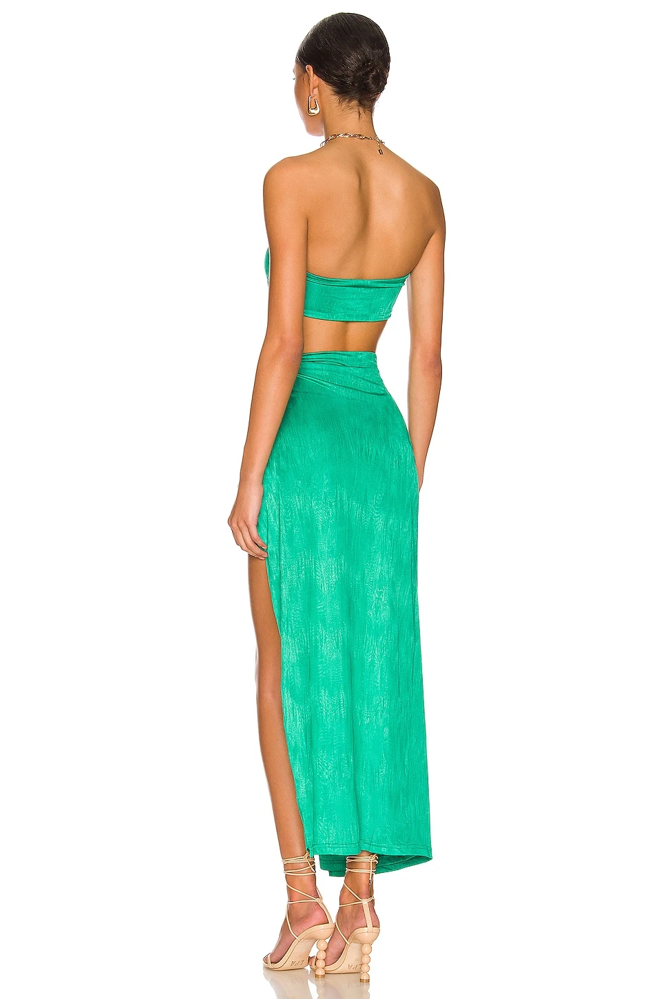 Karolyna Maxi Skirt Set Teal 5 Karolyna Maxi Skirt Set Teal - Image 3