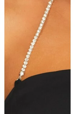 Ruth Diamond Chain Skirt Set Black -Fashion Clothing Store SPDW WD2044 V4