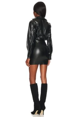 Ayisha Ruched Dress Black -Fashion Clothing Store SPDW WD2047 V3