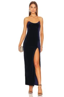 Ryleigh Strapless Maxi Dress Black 18 Ryleigh Strapless Maxi Dress Black -Fashion Clothing Store SPDW WD2102 V1