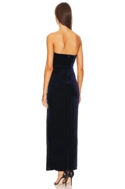 Ryleigh Strapless Maxi Dress Midnight Blue -Fashion Clothing Store SPDW WD2102 V3