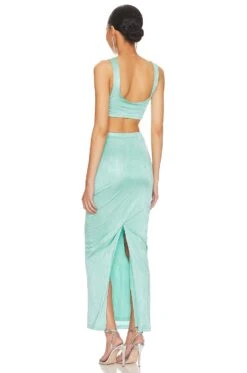 Joana Maxi Skirt Set Teal 9 Joana Maxi Skirt Set Teal -Fashion Clothing Store SPDW WD2136 V3