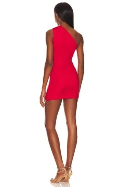 MINIVESTIDO FRUNCIDO SHANI Red -Fashion Clothing Store SPDW WD2168 V3