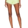 Domonique Denim Short Lime Green