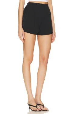 Mia High Waisted Short Black -Fashion Clothing Store SPDW WF207 V2