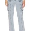 Brittany Cargo Jean Light Wash -Fashion Clothing Store SPDW WJ56 V1 C