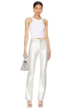 Shalisa Mid Rise Pant Silver -Fashion Clothing Store SPDW WP184 V4