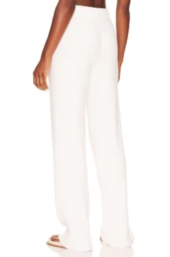 Spiritual Gangster Cozy Cropped Rib Pant Cream -Fashion Clothing Store SPRG WP140 V3