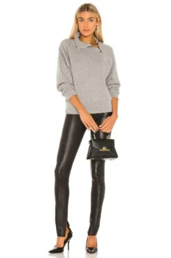 Ankle Legging With Zipper Black -Fashion Clothing Store SPRR WP38 V4