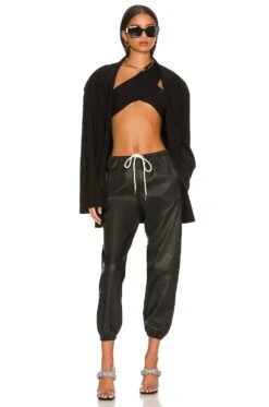 Drawstring Jogger Black 9 Drawstring Jogger Black -Fashion Clothing Store SPRR WP64 V4