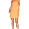 Strapless Tube Dress Electric Orange 2 Strapless Tube Dress Electric Orange -Fashion Clothing Store SUSA WD2011 V1