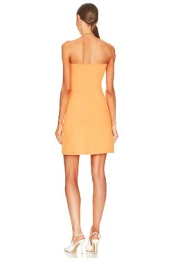 Strapless Tube Dress Electric Orange -Fashion Clothing Store SUSA WD2011 V3