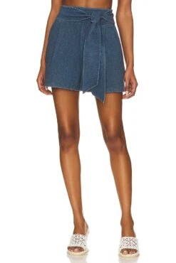 Stretch Denim Shorts Light Denim
