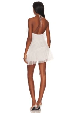 Lou Dress Sparkle Blanc -Fashion Clothing Store TBAR WD47 V3