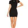 ALEXANDER WANG Bodycon Crewneck Tee Dress Black -Fashion Clothing Store TBYA WD386 V1