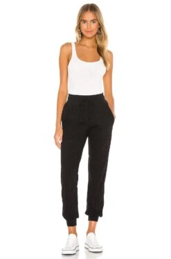 Vital Rib Jogger Black -Fashion Clothing Store THRA WP5 V4