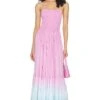 MAXIVESTIDO NAIA Pink Violet Aqua Ombre -Fashion Clothing Store TIAR WD413 V1