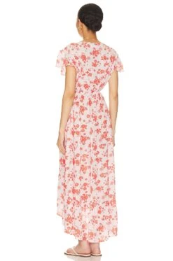 Blake Midi Dress Cabo Flora Red -Fashion Clothing Store TIAR WD428 V3