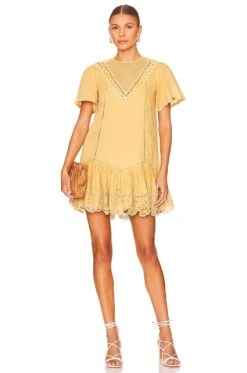 Zaza Mini Dress Golden Spice -Fashion Clothing Store TULA WD1351 V4