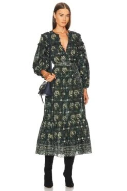 ULLA JOHNSON Brita Dress Pacific