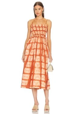 ULLA JOHNSON Akshara Dress Sequoia