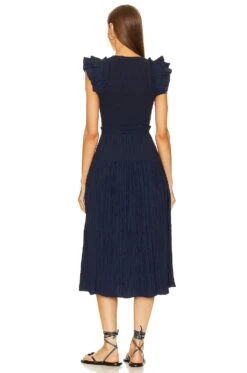 ULLA JOHNSON VESTIDO VIRGINIA Midnight -Fashion Clothing Store ULLA WD443 V3