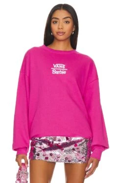 Vans Rene Os Ls Crew Fuchsia Purple Barbie