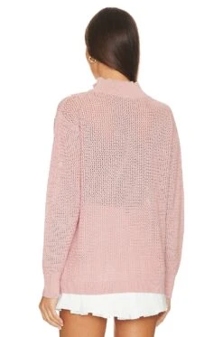 Varley Calva Knit Half Zip Pale Mauve 10 Varley Calva Knit Half Zip Pale Mauve -Fashion Clothing Store VARR WK93 V3