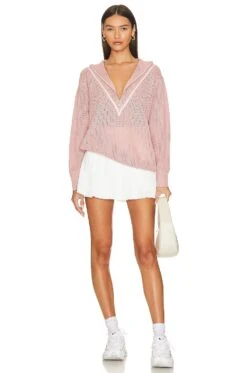 Varley Calva Knit Half Zip Pale Mauve 11 Varley Calva Knit Half Zip Pale Mauve -Fashion Clothing Store VARR WK93 V4