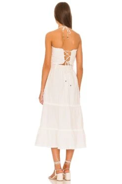 Penny Midi Dress White 9 Penny Midi Dress White -Fashion Clothing Store VCHP WD74 V3