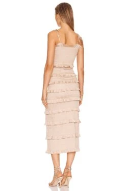 Lily Dress Doeskin -Fashion Clothing Store VCHP WD91 V3