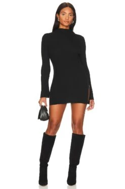 Wolford Merino Rib Mini Dress Black