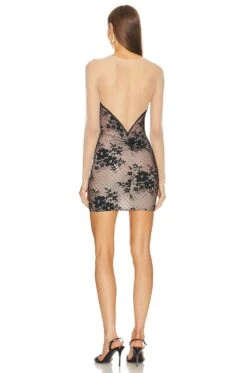 Wolford Louise Dress Vanilla Latte & Black -Fashion Clothing Store WFOR WD20 V3