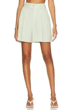 Trouser Shorts Fog Green