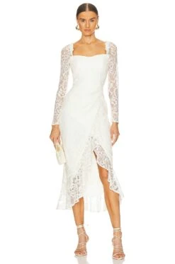 Ariel Midi Dress Hollywood Lace