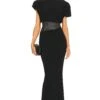 Bond Gown Black -Fashion Clothing Store ZHIR WD188 V1