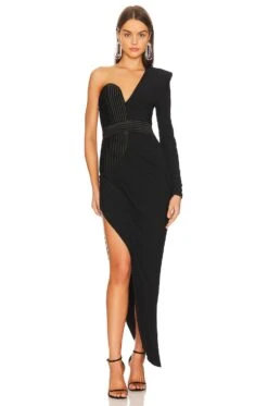 It's No Game Gown Black -Fashion Clothing Store ZHIR WD198 V1 1