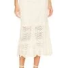 Zimmermann Devi Textured Skirt Cream -Fashion Clothing Store ZIMM WQ21 V1